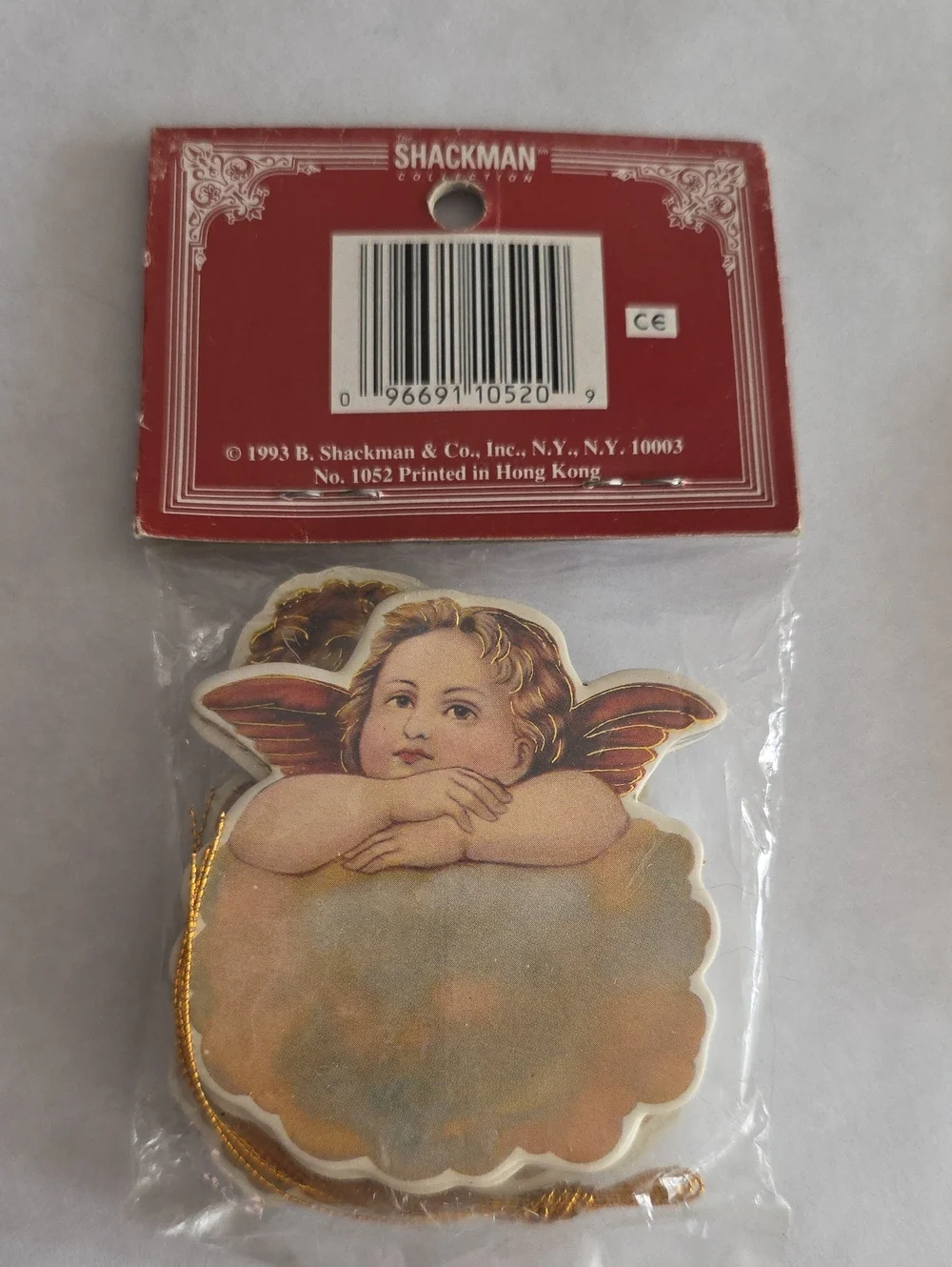 Vintage Angel Cherub Holiday Die-Cut Ornaments Garland Paper Lot 1993 & 1994